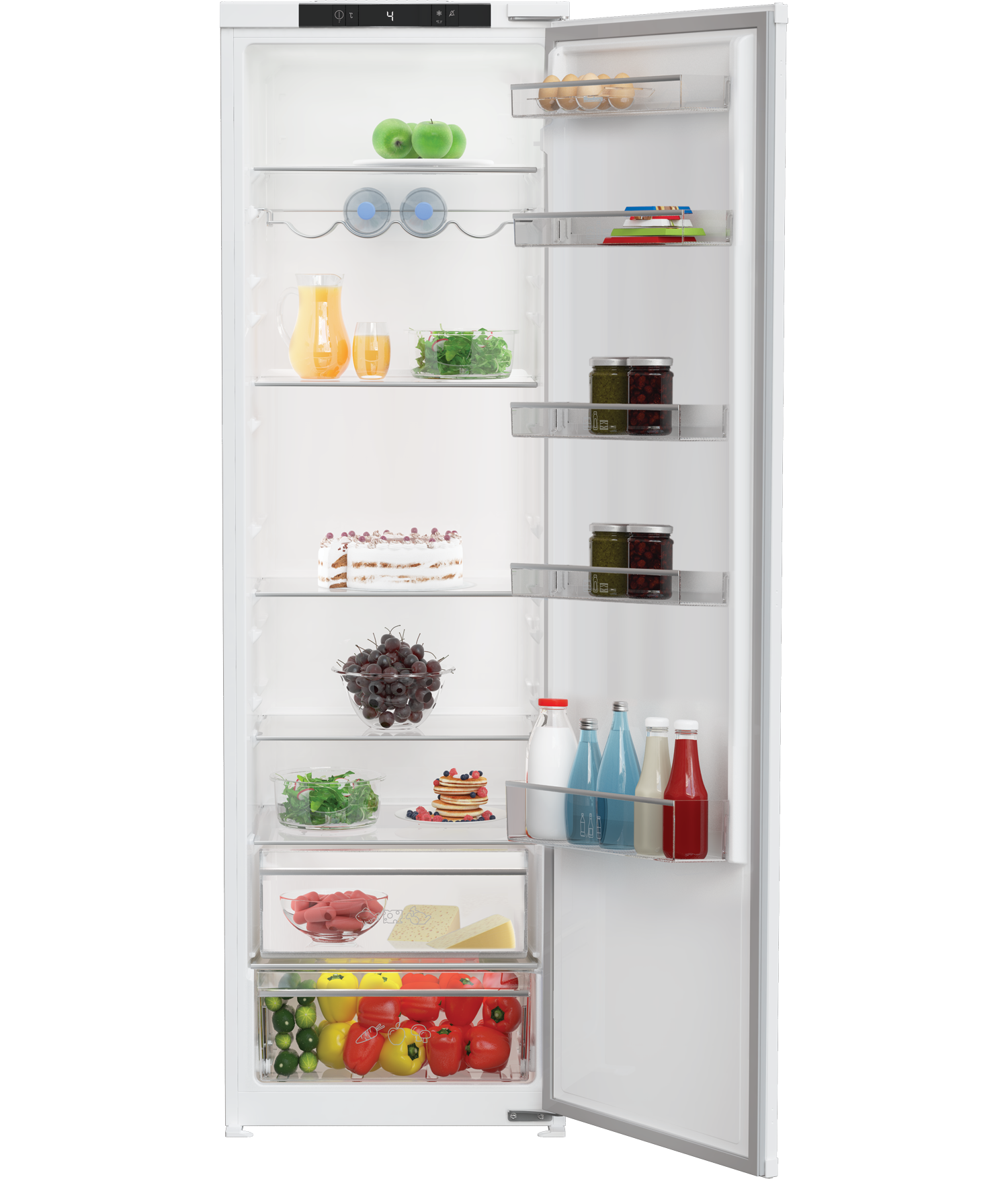 Extra tall deals integrated fridge